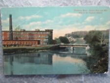 Antique Nashua River And Mills, Fitchburg, Massachusetts Postcard 1915 picture