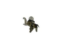 Ganz Miniature Gray  Art Glass Elephant  l Animal Figurine 1 inch picture
