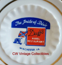 ca. 1960's Duff's Rebel Restaurant Ashtray Pride of Dixie Winchester VA picture