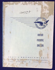 1944 Pratt Whitney Aircraft Personnel Directory Vintage WWII Book WW2 picture