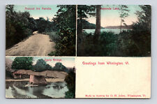 Scenic Multi-View Greetings from Wilmington Vermont VT Postcard picture