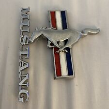 Vintage 1960's Ford Mustang Metal Horse Emblem Original OEM LH Logo Emblem Lot picture
