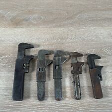 LOT of 5 Antique Adjustable Monkey Bicycle Wrenches Billings Barnes USA Bike picture