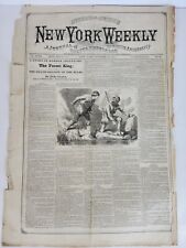 Street and Smith's NEW YORK WEEKLY Newspaper Magazine October 13, 1873 No.49 picture