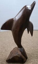 Carved Driftwood DOLPHIN Wood Carving Sculpture 10