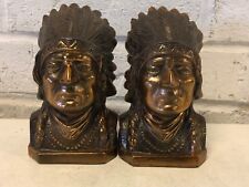 Vintage Pair of Copper Naive American Metal Coin Banks picture