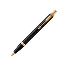 Parker  IM Ballpoint Pen Lacquer Black & Gold  Blue Ink New In Box picture