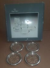 Regal Silver Set Of 4 Glass Coasters picture