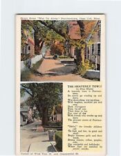 Postcard Heavenly Town by Alma Martin Street Scene Cape Cod Massachusetts USA picture