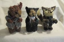 3 Scott Living Sisal Animals Bear Fox & ? No Tags Or Hangers picture