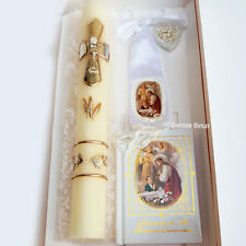 4 pcs First Communion Candle Gift Set Boy Set De Vela De Primera Comunion picture