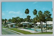 Sarasota Florida FL Flamingo Colony Motel Chrome Postcard 1950s picture