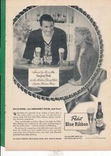 Magazine Ad - 1948 - Pabst Blue Ribbon Beer - Gregory Peck picture