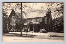Ridgewood NJ-New Jersey, Emmanuel Baptist Church, Vintage Souvenir Postcard picture