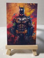 BATMAN COLOR BLAST  Fine Art , Sketch Card PRINT picture
