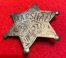 VINTAGE 6 POINT MARSHALL BADGE, MOVIE PROP picture