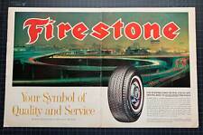Vintage 1960s Firestone Tires 2-Page Print Ad picture