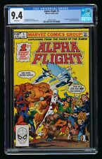 ALPHA FLIGHT #1 (1983) CGC 9.4 1st PUCK MARRINA ORIGIN WHITE PAGES picture