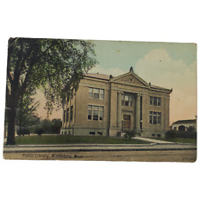 1913 Public Library Middleboro Massachusetts Postcards Vintage picture