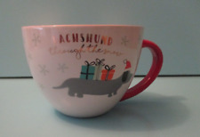 Dachshund Through The Snow Ceramic Mug Dachshund Christmas Large Tea/Coffee Cup picture
