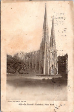 Postcard St Patrick Cathedral New York NY c1905 cemetary Hudson NY picture