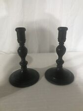 Maitland Smith Candlestick Holders Bronze Black Hand Made In Thailand picture