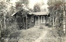 Postcard RPPC 1938 Wisconsin Rhinelander Cottage #3 Shady Rest Lodge WI24-1253 picture