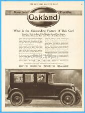 1923 Oakland Motor Car Co Pontiac MI 4 Door Sedan General Motors Automobile Ad picture