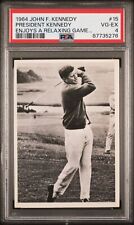 1964 John F Kennedy Topps Card #15 Golf PSA 4 VG-EX LOW POP picture
