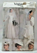1987 Vogue Sewing Pattern 9822 Womens Bridal Veil & Headpiece 5 Styles Vntg 5796 picture
