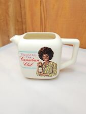Vintage 70s Canadian Club Bar Pitcher Decanter African American Woman Afro picture