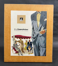 VTG KUPPENENHEIMER 1940s COUNTER STANDING STORE ADVERTISING DISPLAY WOOD/ACRYLIC picture