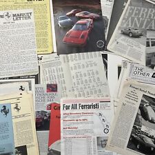 Ferrari club Newsletters,  Photos, Articles, and various ephemera picture
