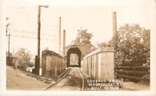 RI, Woonsocket, Rhode Island, RPPC, Covered Bridge 1940s Real Photo picture