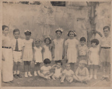 CUBA CUBAN FAMILY POVERTY BIRTHDAY HAVANA PORTRAIT 1940s ORIGINAL Photo C47 picture