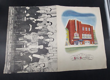 RARE: 1951 Toots Shor Hall of Fame Reunion Restaurant Menu & Photo of 15 HOF. picture
