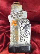 VTG Jim Beam 1970 Tombstone Arizona Boot Hill Cemetery Whiskey Decanter Empty picture