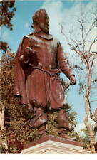 Captain John Smith bronze statue Jamestown Virginia William Couper Postcard picture