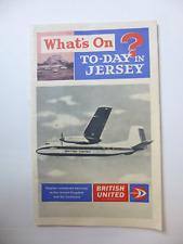 Vintage booklet British United Airways , Jersey Guide, 1960's. picture