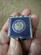 Vintage New Jersey 25 Year Masonic Sterling Silver and Enamel Lapel Pin & Case picture
