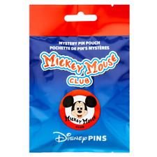 Disney Parks Mickey Mouse Club Mystery Blind Pin Pack 5 Pc. Pouch Sealed - NEW picture
