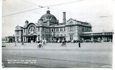 Korea Keijo Seoul - Railway Railroad Station old postcard picture