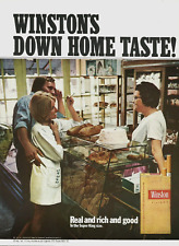 1971 Winston Cigarettes Down Home Taste Bakery Shop vintage Print AD picture