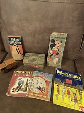 Vintage Household Items Mixed Lot-Original Packaging, Disney, Cooking, Books picture