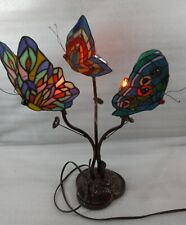 Tiffany Style Stained Glass 3 Butterflies Table Lamp picture