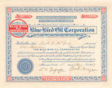 Blue Bird Oil Corp - Stock Certificate - Oil Stocks and Bonds picture