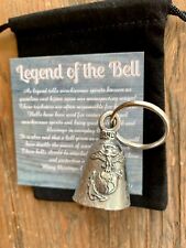 Marine GUARDIAN Bell of Good Luck fortune pet keychain gift Semper Fi sacrifice picture