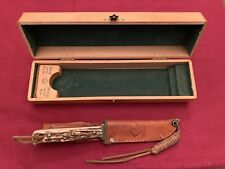 Pre-1964 Vintage Puma Hunters Pal 6397 Knife With Original Wood Box & Sheath. picture