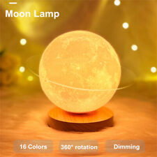 Creative 3D Magnetic Floating Moon Lamp Touch Control 3-Color Moon Light picture