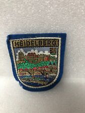 Vintage Heidelberg Germany European Travel Souvenir Patch Castle German picture
